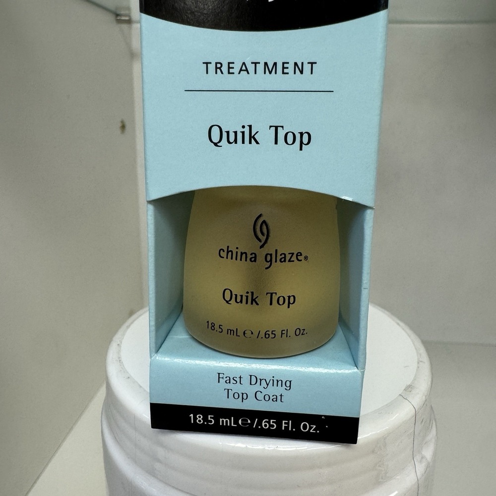 China Glaze Treatment Quik Top Fast Drying Topcoat Clear Nail Polish